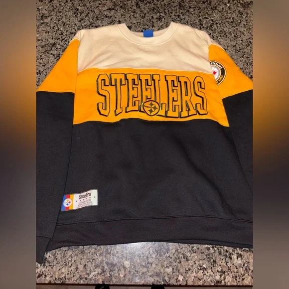 Pittsburgh Steelers Ultra Game Embroidered Crewneck Mens Large - Picture 1 of 6